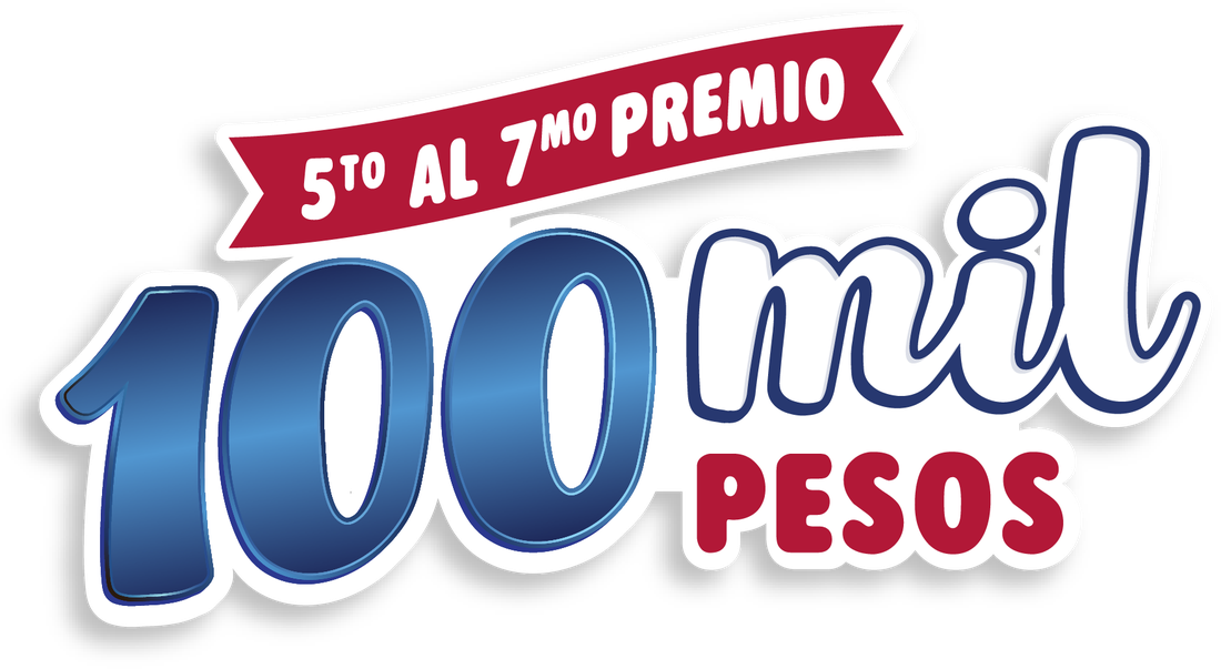 5to al 7mo premio. 100 mil pesos