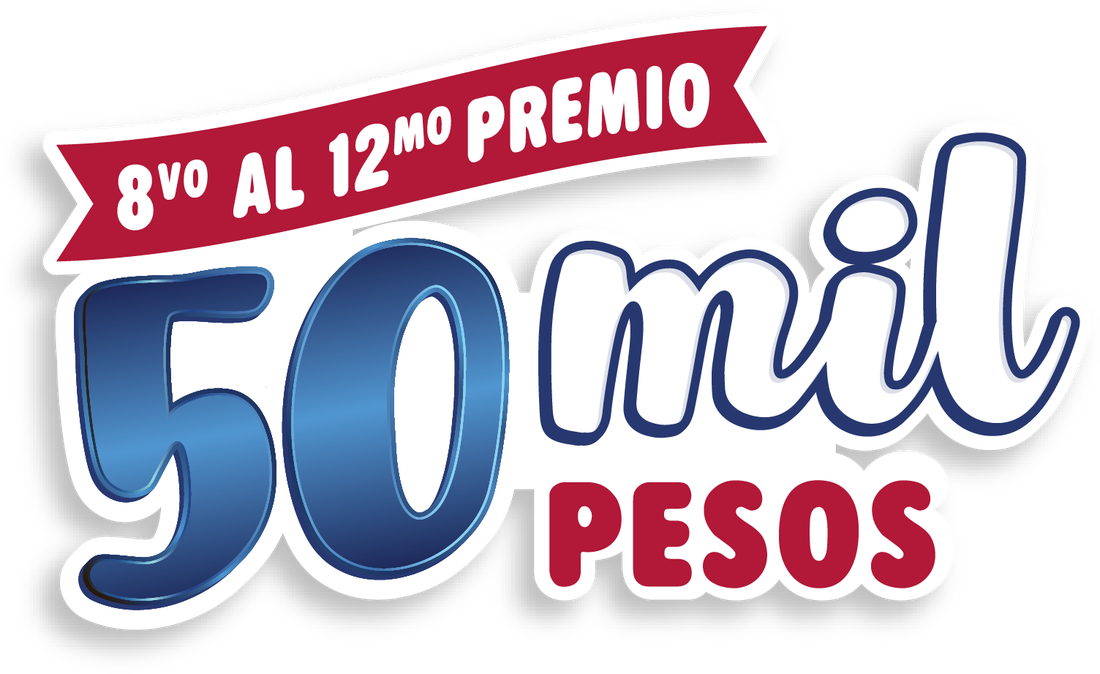 8vo al 12mo premio. 50 mil pesos